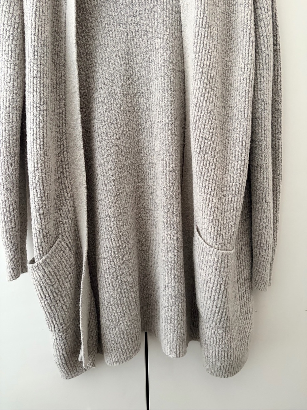 Forever 21 Light Gray Hooded Open-Front Cardigan - Picture 5 of 9